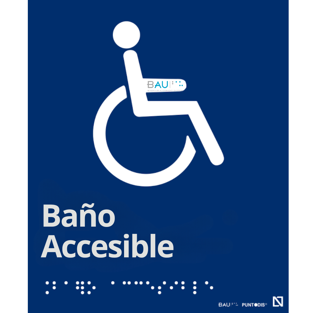 señalización baño accesible