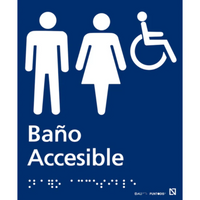 Señalética Baño con Braille