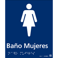 Señalética Braille - Baño Accesible