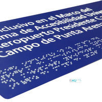 Señalética Braille en Recintos