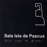 Señalética Braille en Recintos