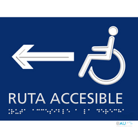 Señalética Braille - Ruta Accesible