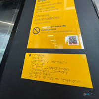 Señalética Braille Formato Regleta BAU