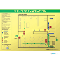 Señalética Braille - Plano Evacuación y emergencias Inclusivo