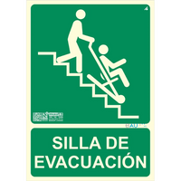 Señal de Seguridad Fotoluminiscente - Silla de Evacuación