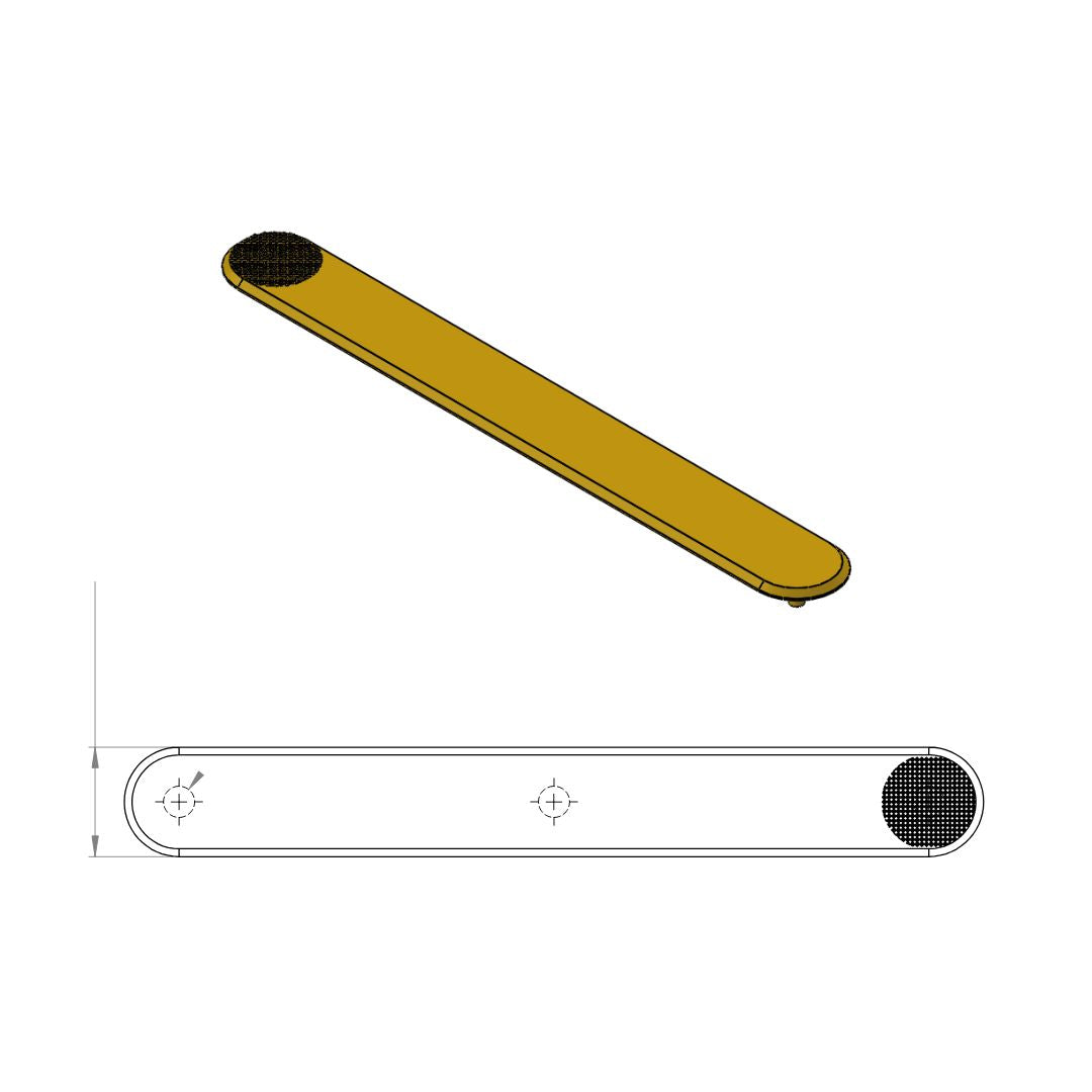 Barra Podotáctil Vastago ABS | Ruta Accesible