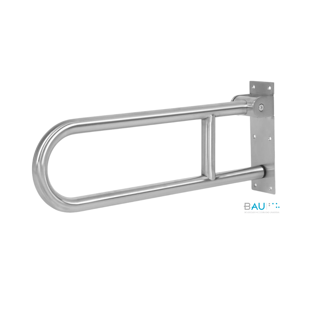 Barra de Seguridad Abatible para Discapacitados esmaltada 80 cms. (blanca)