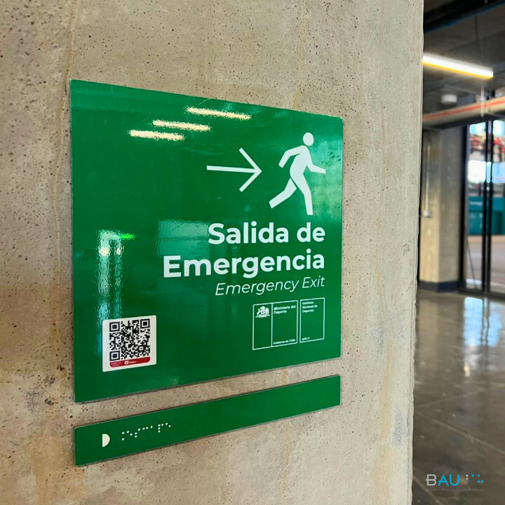 Señalética Braille Formato Regleta BAU